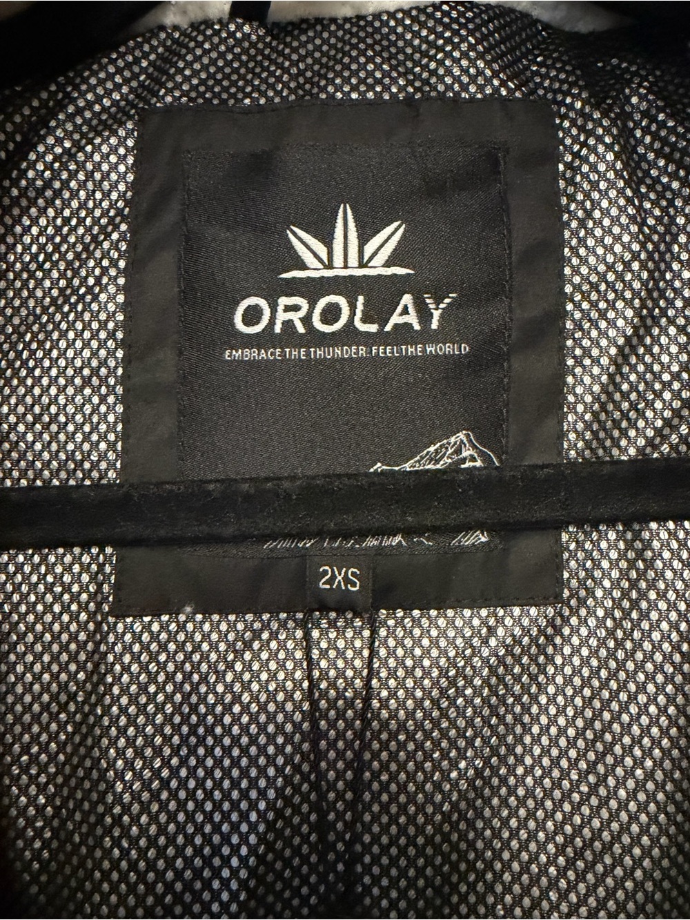 Nwt Orolay Thickened Women’s Down Winter Coat Quilted Puffer Sz 2xs Black Hooded — image 7 of 8